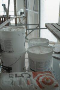 protect building site materials from water damage
