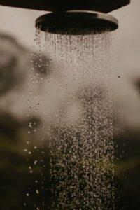 Shower water